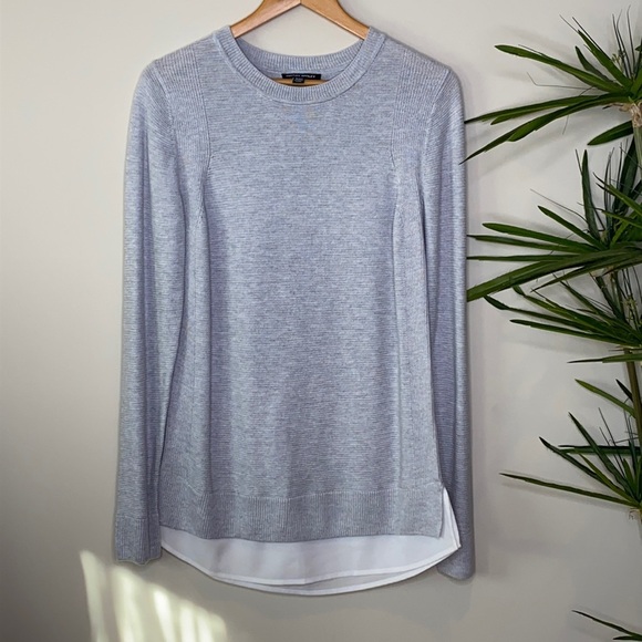 Hilary Radley || Layered Look Sweater; Ribbed Texture; Size S/CH - Picture 1 of 14